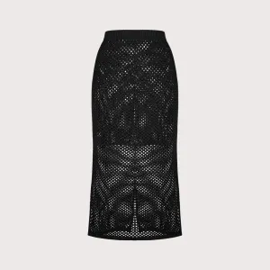 Net Skirt Black