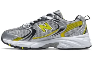 New Balance 530 Unisex Sneakers, Silver/Yellow