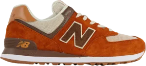 New Balance 574 'Canyon Dark Brown' Sneakers, Orange