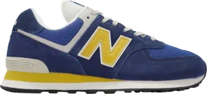 New Balance 574 sneakers, blue/white/yellow