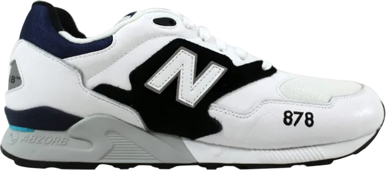 New Balance 878 sneakers, white/black/gray