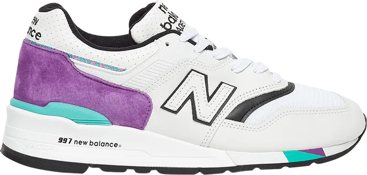 New Balance 997 'Purple Teal' sneakers, white