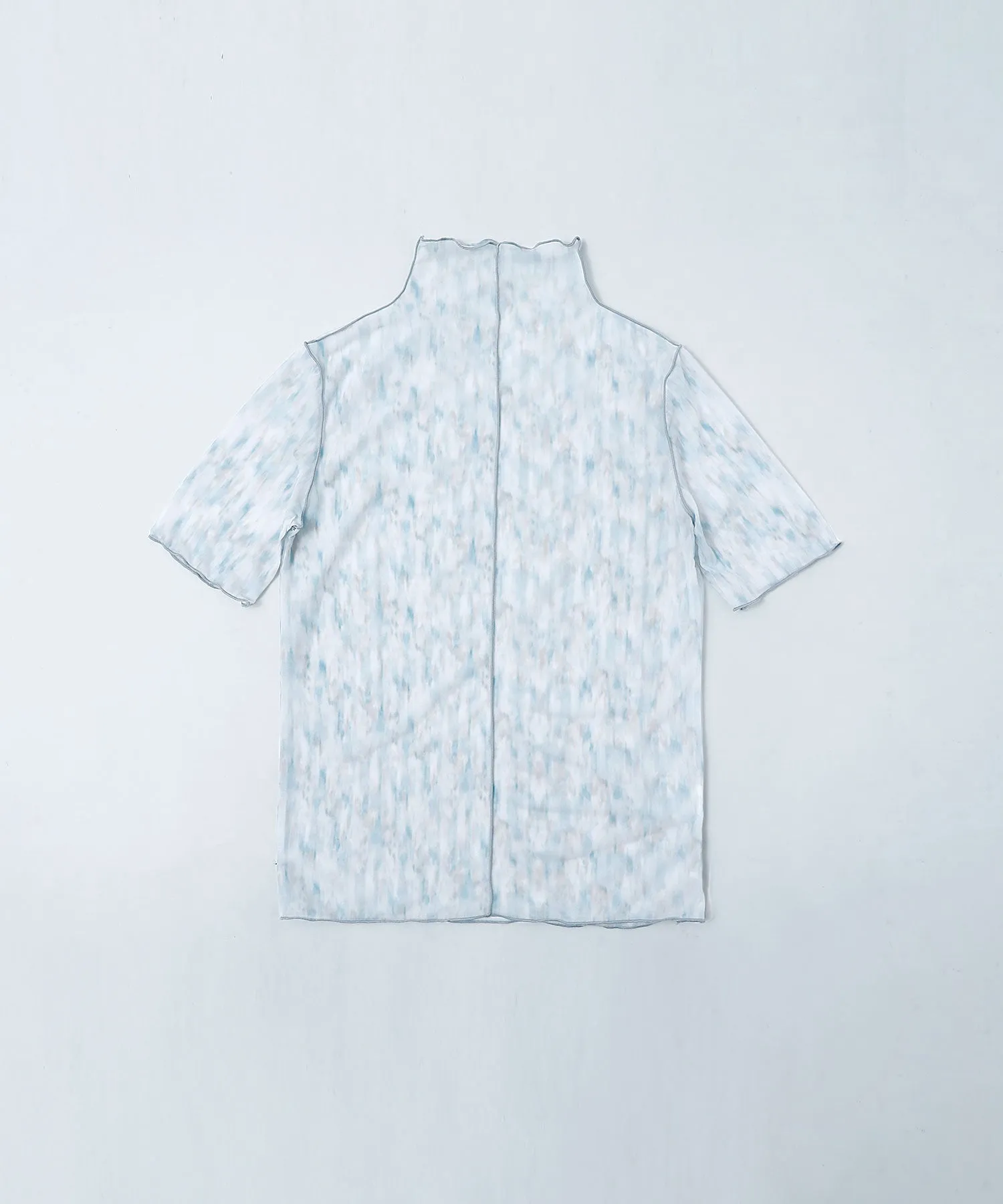 Nuance print sheer tops