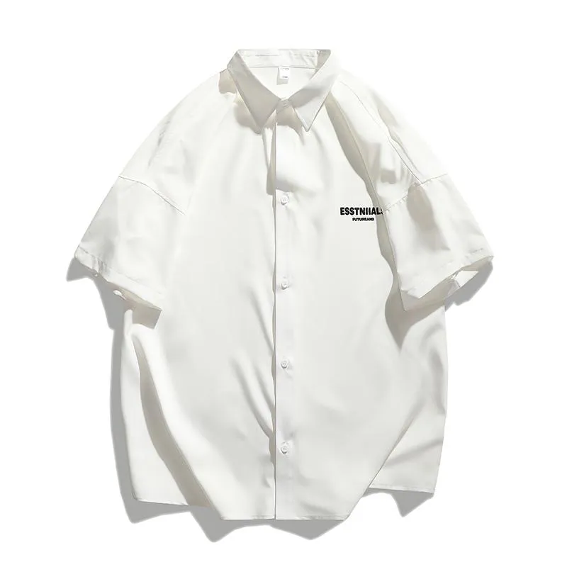 Silky Elasticity Versatile Street Style Short Sleeve Shirt
