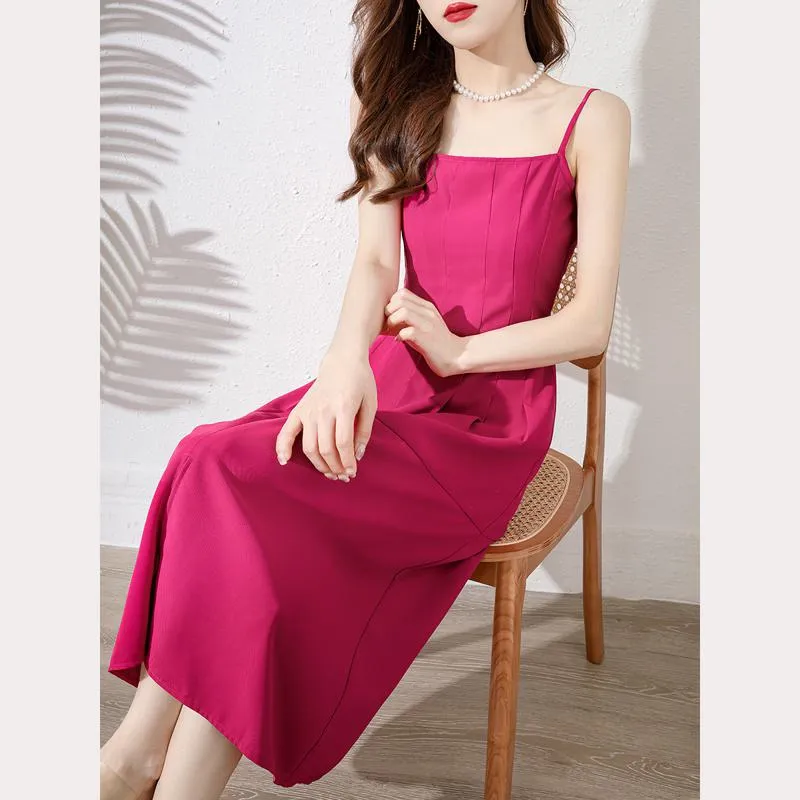Slimming A-Line French Style Cinched Waist Dress