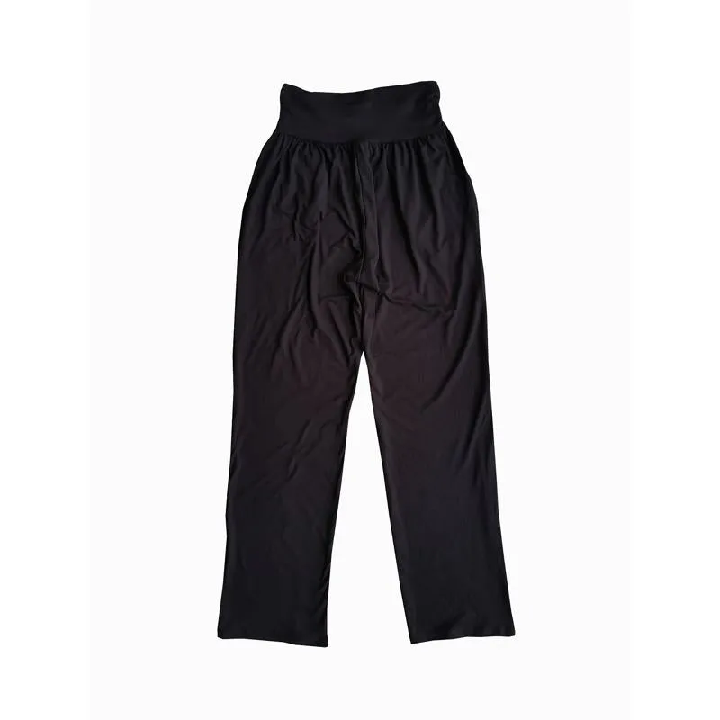 Sports High-Waisted Casual Loose Fit Waistband Pocket Yoga Pleated Sports Pants