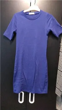 Summer Cotton Linen Casual Short Sleeve Vintage Solid Dress