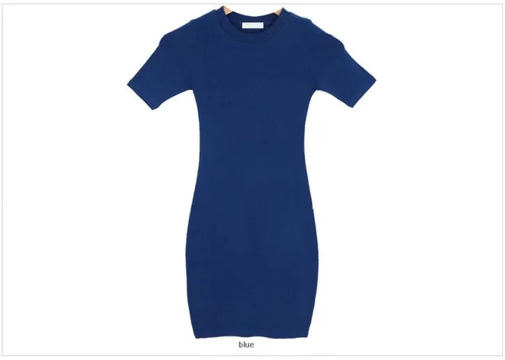 Summer Cotton Linen Casual Short Sleeve Vintage Solid Dress