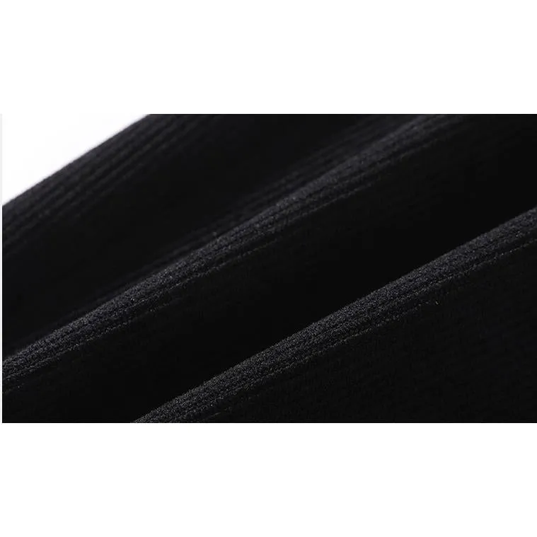 Tapered Elastic Waist Loose Fit Elasticity Color Block Pants