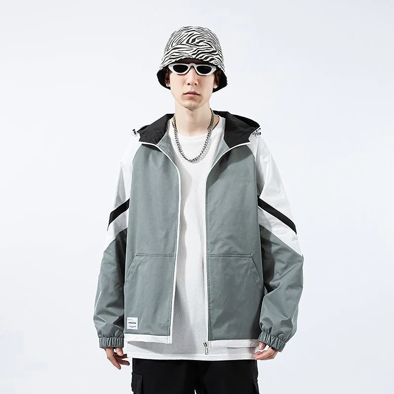 Trendy Versatile Casual Workwear Style Worn Outside Raincoat Hooded Jacket