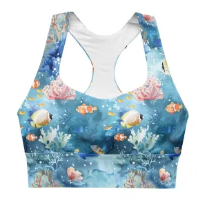 Tropical Reef Fish Eco Sports Bra Top