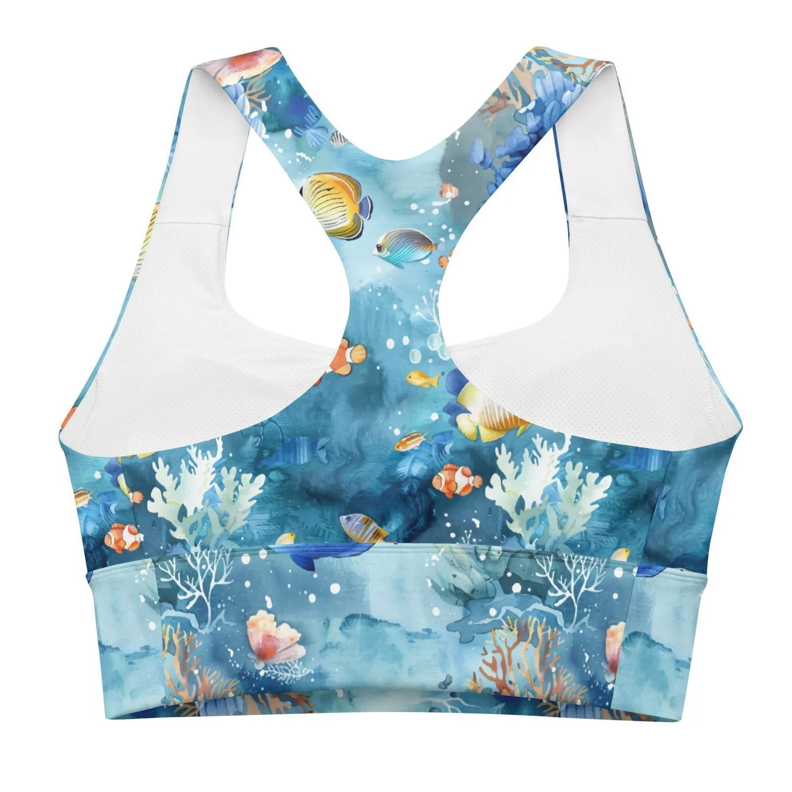 Tropical Reef Fish Eco Sports Bra Top