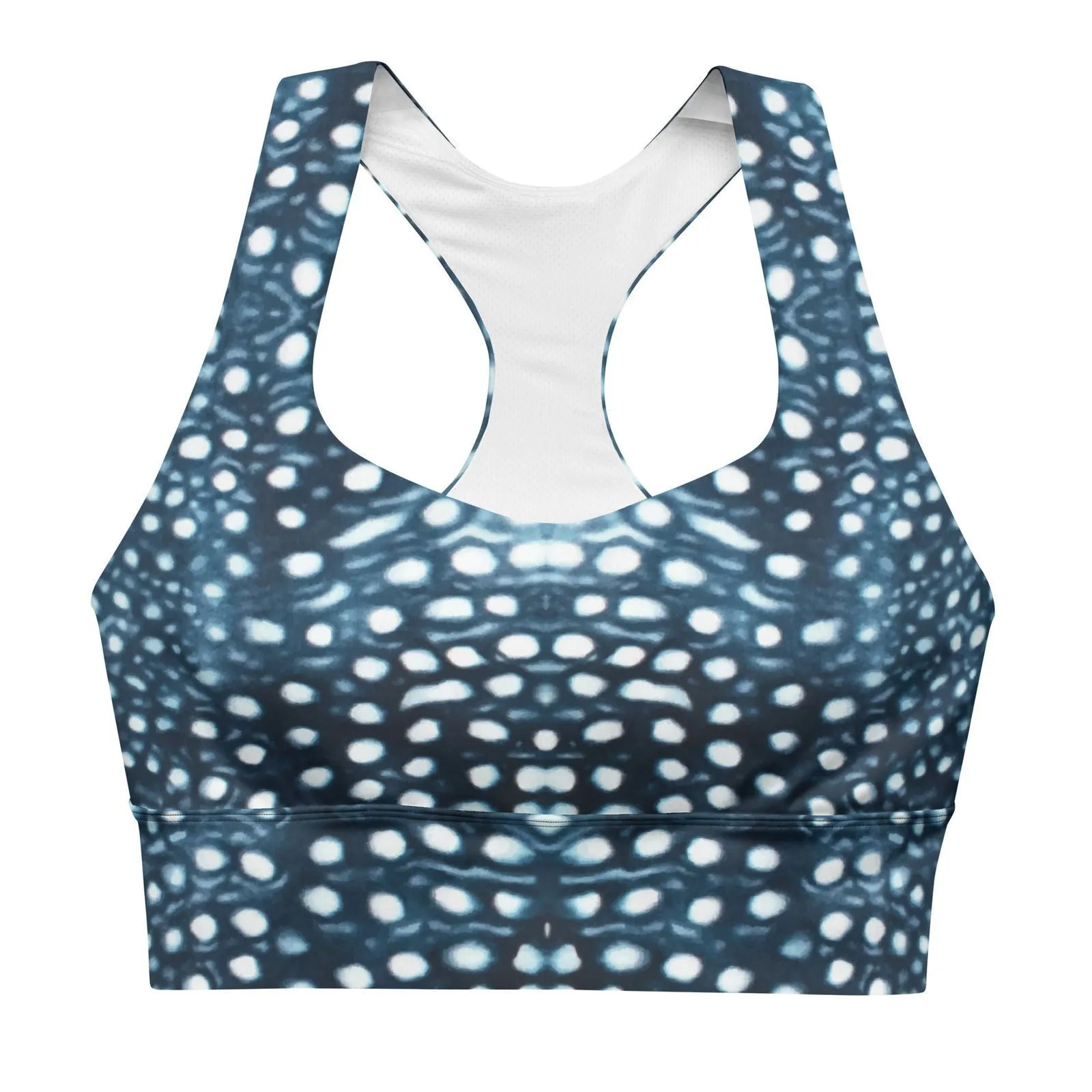 Whale Shark Mosaic Eco Sports Swim Top