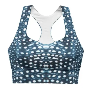 Whale Shark Mosaic Eco Sports Swim Top