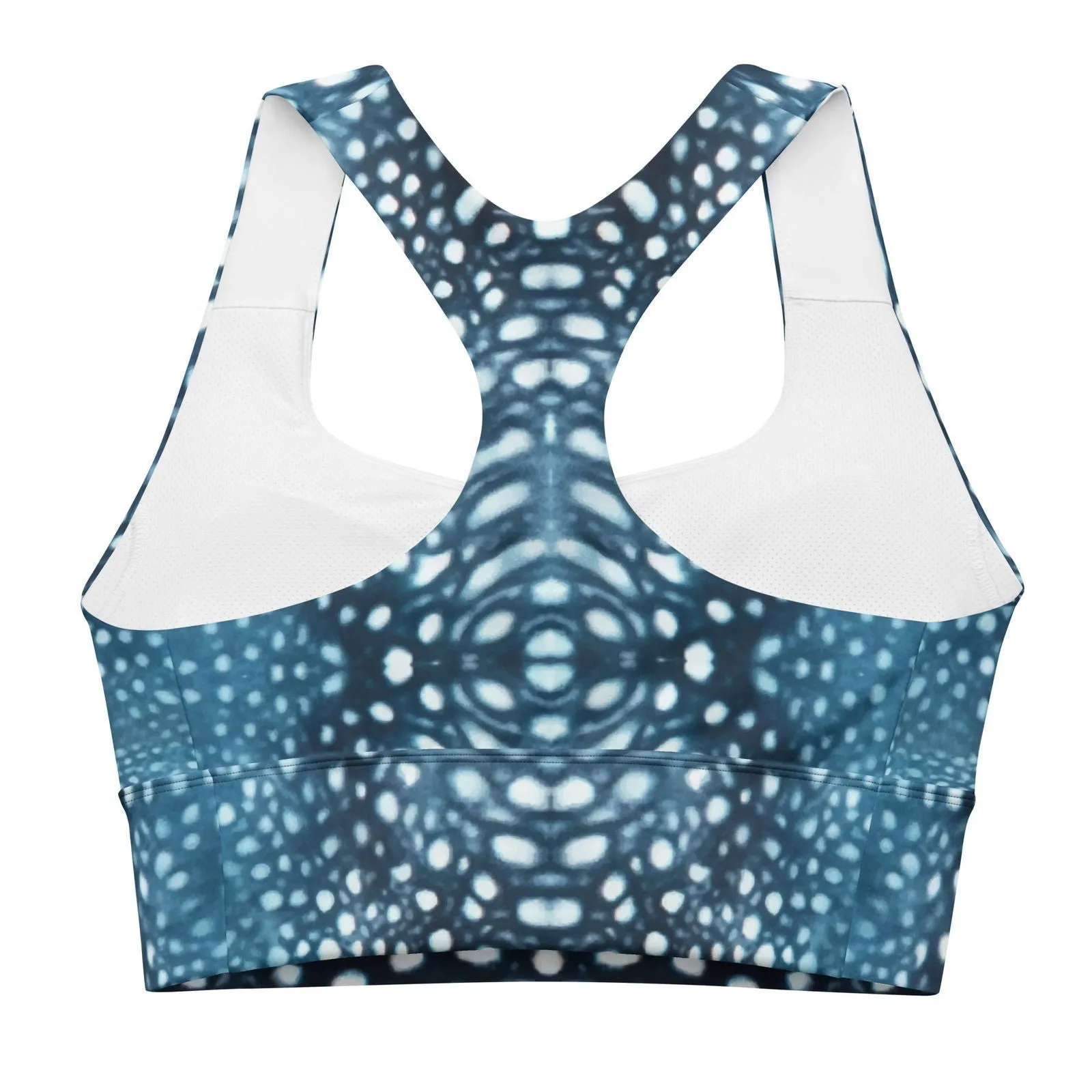Whale Shark Mosaic Eco Sports Swim Top