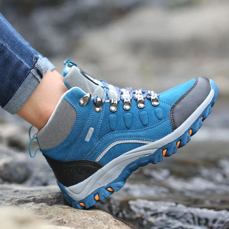 Women Fashion Spring Outdoor High Top Non-slip Hiking Shoes - WHS50162