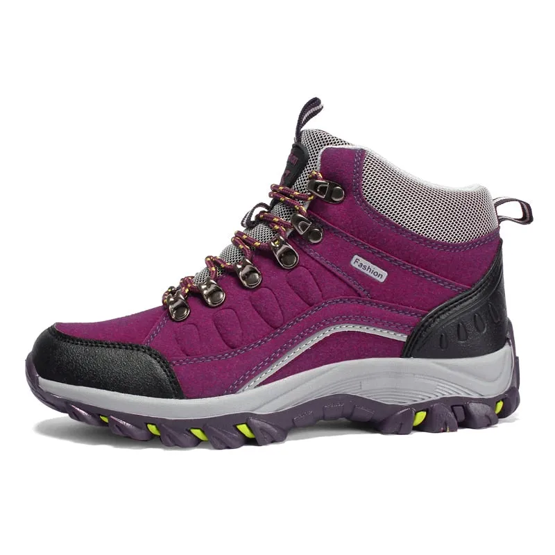 Women Fashion Spring Outdoor High Top Non-slip Hiking Shoes - WHS50162