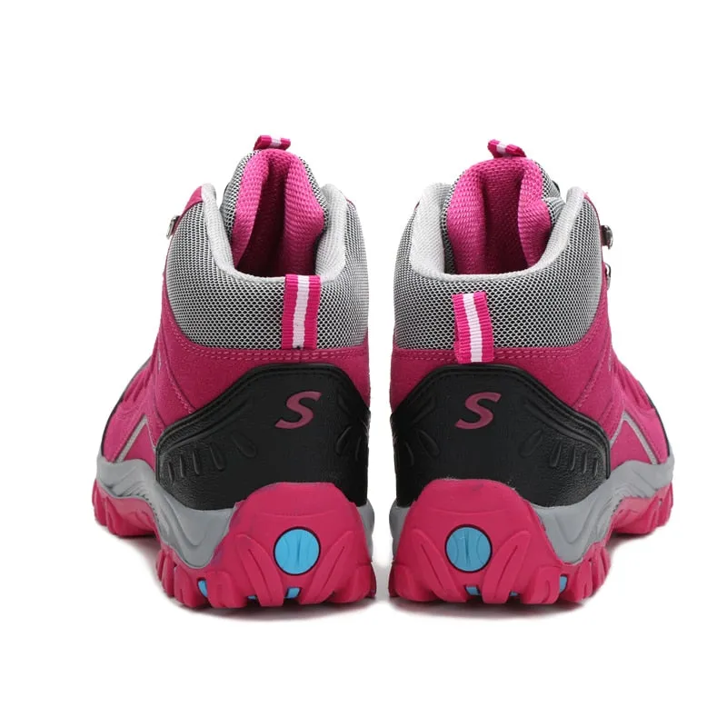 Women Fashion Spring Outdoor High Top Non-slip Hiking Shoes - WHS50162