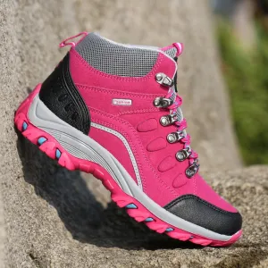Women Fashion Spring Outdoor High Top Non-slip Hiking Shoes - WHS50162