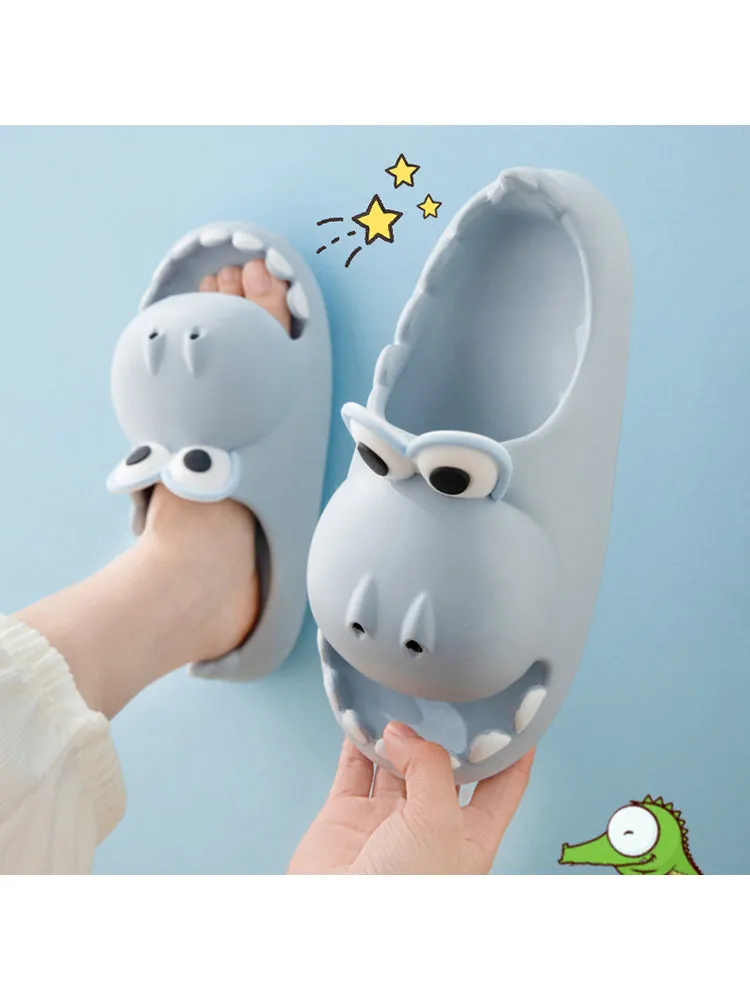 Women'S Crocodile Texture Toe Slides - Edgy And Unique Footwear