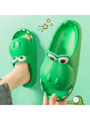 Women'S Crocodile Texture Toe Slides - Edgy And Unique Footwear