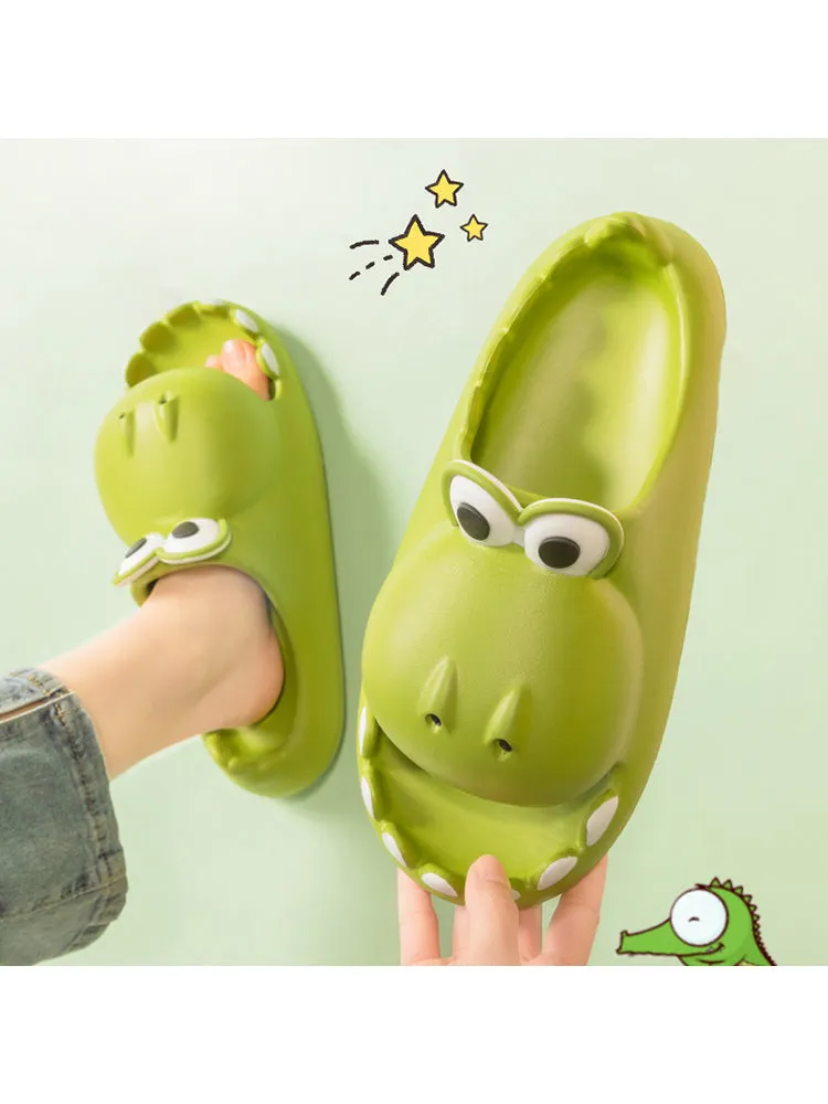 Women'S Crocodile Texture Toe Slides - Edgy And Unique Footwear