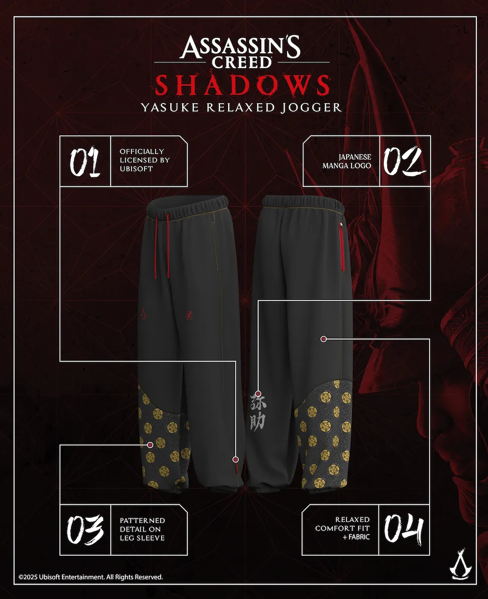 YASUKE Samurai Assassins Creed Shadows Performance LTD Joggers 1 of 300