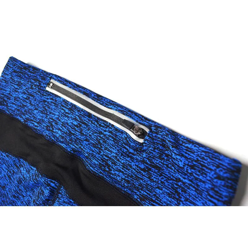Yoga Quick-Drying Elasticity Ribbed Sports Fitness Cropped Patchwork Sports Leggings