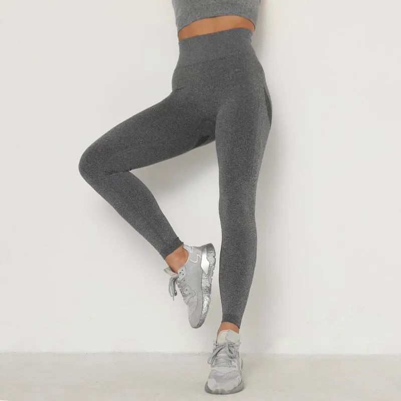 Yoga Three Colors Elasticity Seamless Fitness Smiling Face Sports Leggings