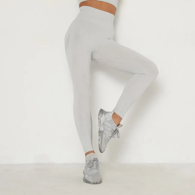 Yoga Three Colors Elasticity Seamless Fitness Smiling Face Sports Leggings