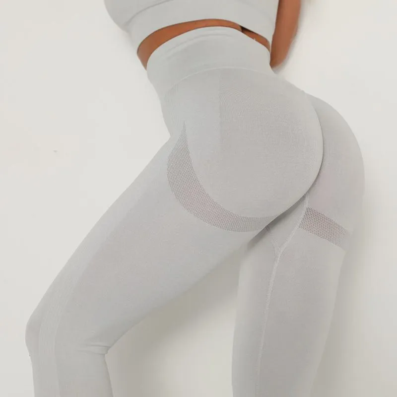 Yoga Three Colors Elasticity Seamless Fitness Smiling Face Sports Leggings