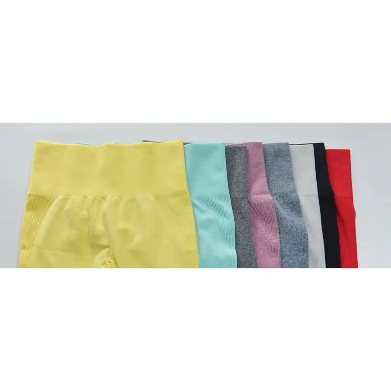 Yoga Three Colors Elasticity Seamless Fitness Smiling Face Sports Leggings
