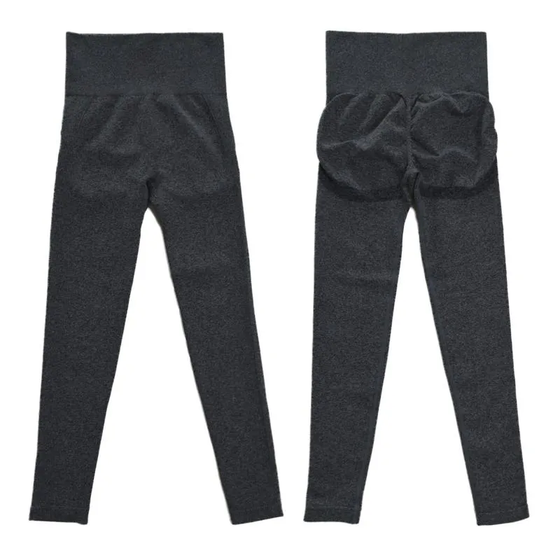Yoga Three Colors Elasticity Seamless Fitness Smiling Face Sports Leggings
