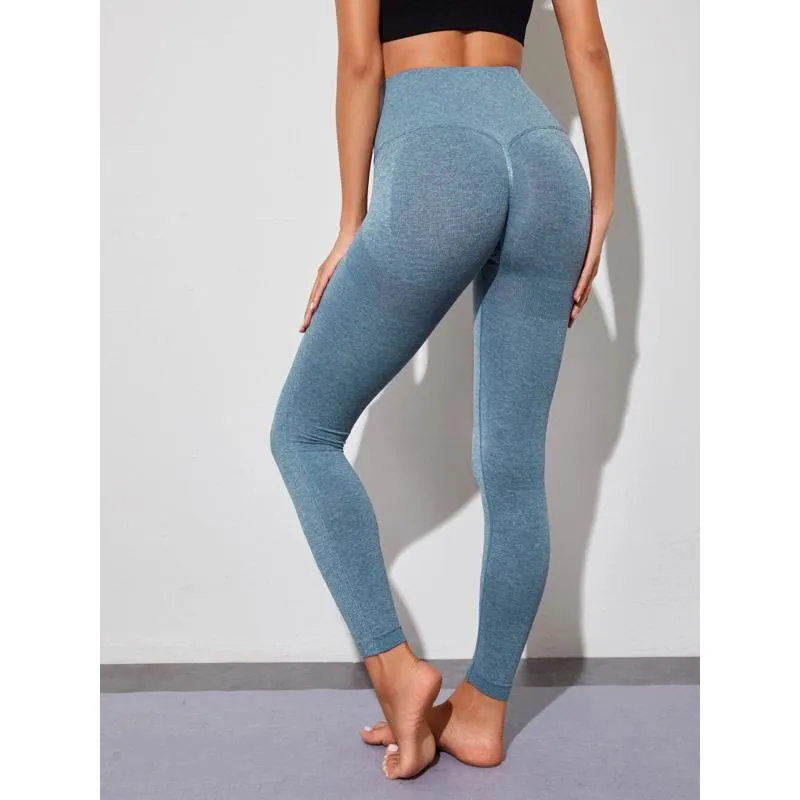 Yoga Three Colors Elasticity Seamless Fitness Smiling Face Sports Leggings