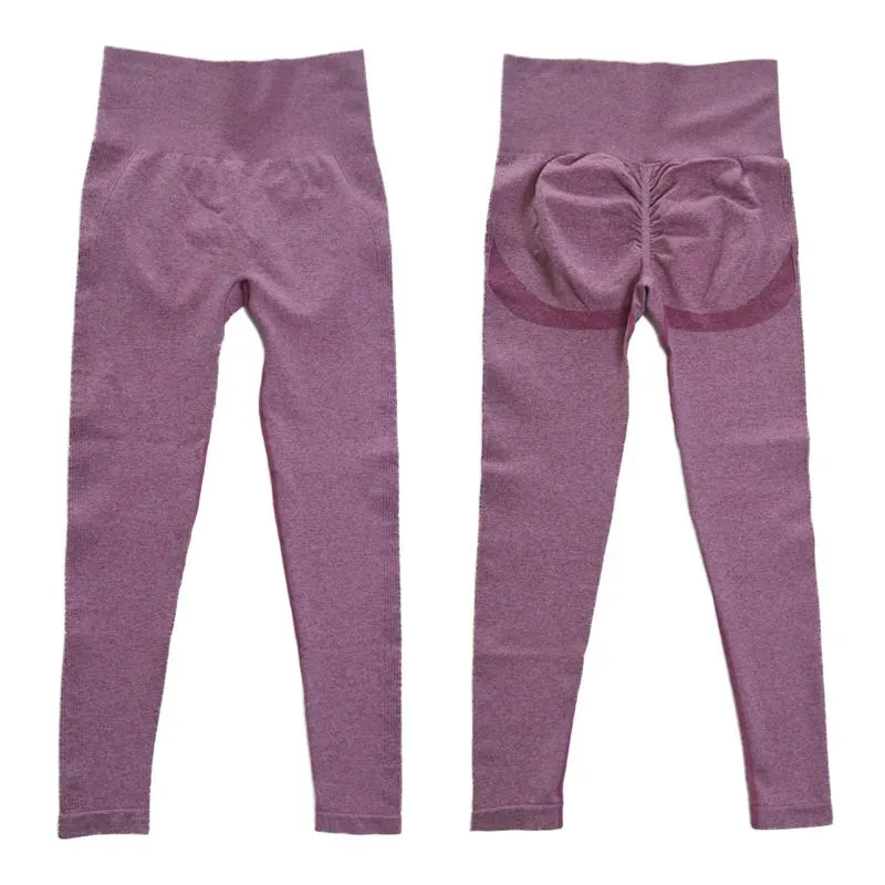Yoga Three Colors Elasticity Seamless Fitness Smiling Face Sports Leggings