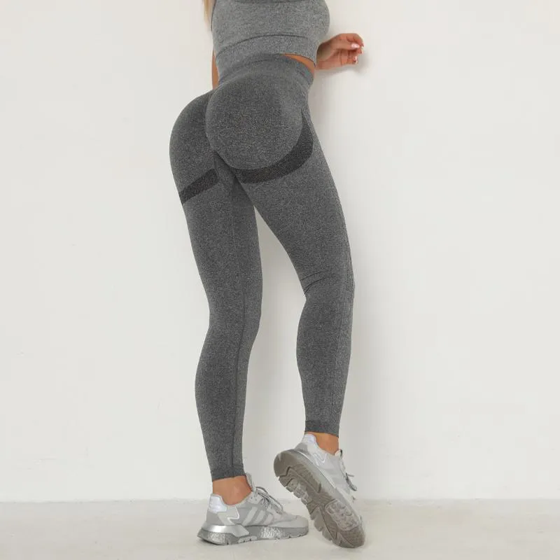 Yoga Three Colors Elasticity Seamless Fitness Smiling Face Sports Leggings