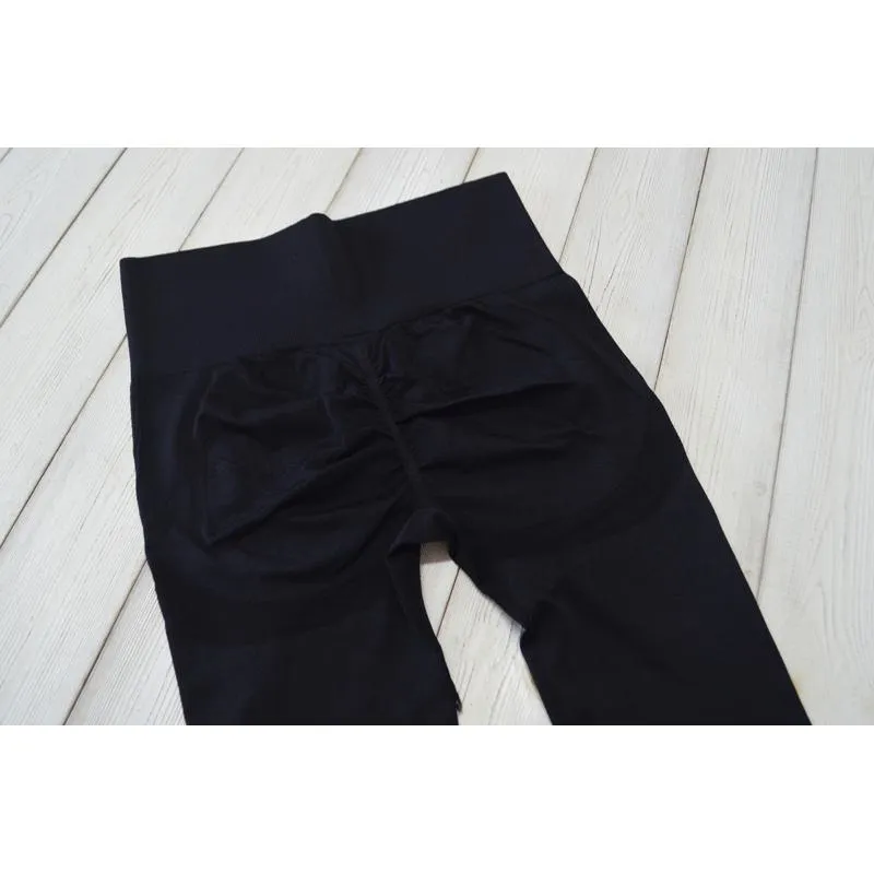 Yoga Three Colors Elasticity Seamless Fitness Smiling Face Sports Leggings