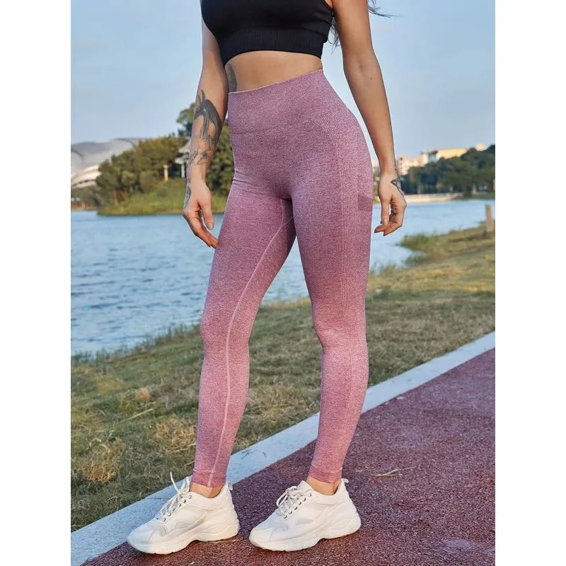 Yoga Three Colors Elasticity Seamless Fitness Smiling Face Sports Leggings