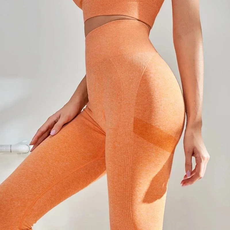 Yoga Three Colors Elasticity Seamless Fitness Smiling Face Sports Leggings