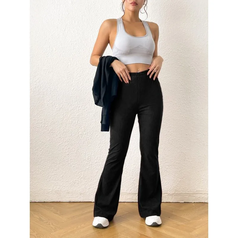 Zipper Solid Color Long Style Pocket Corduroy Pants